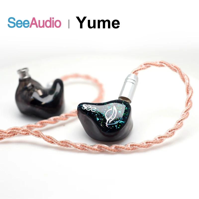 SeeAudio Yume ̺긮 ̹ , ̾ ̾ IEM, 0.78mm и ̺, 1DD + 2BA Knowles